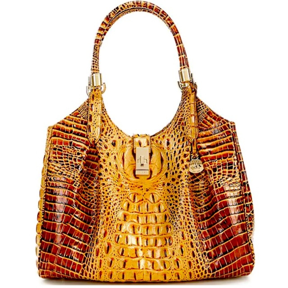 ✅Authentic Brahmin Toasted Almond Genuine Leather